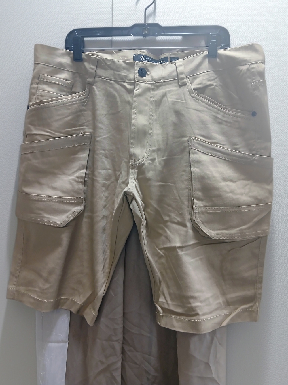 Rocawear Men's Tan Cargo Shorts with Utility Pockets